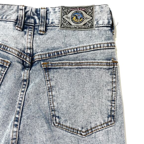 Vintage Golden Star USA Womens Skinny Jeans 11/12 Acid Wash Western Cowgirl - Picture 12 of 14